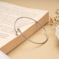 Classic Hug Design Silver Men’s Bracelet