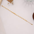 Classic Minimalist Cylinder Love Golden Bracelet