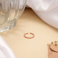 Minimalist Band Rose Golden Ring