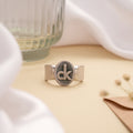 Classic CK Initial Men’s Silver Ring