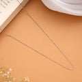 Sleek Box Design Women Silver Chain