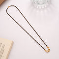 Crescent Moon Golden Mangal Sutra Chain