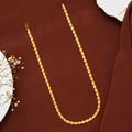 Tiny Leaf Gold Wheat Chain for Women
