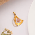 Triangular Design Golden Pendant
