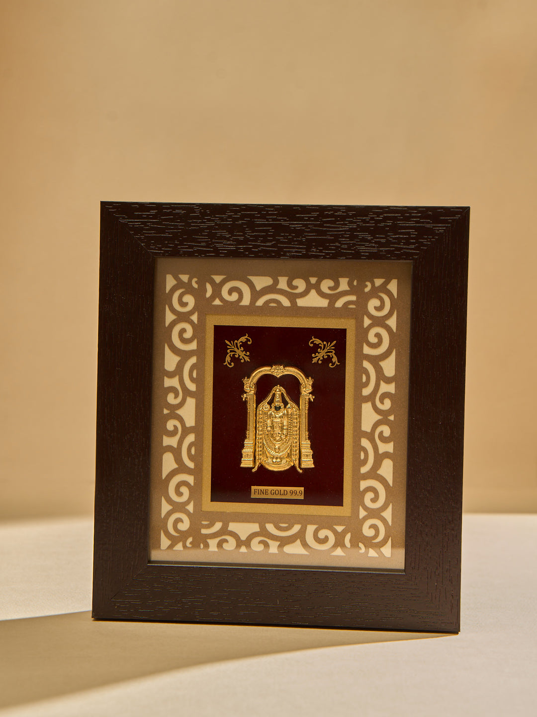 Shri Venkateswara Golden Blessing Frame