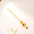 Beautiful Teardrop Enamel Golden Tikka