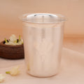Classic Floral Design Silver Tumbler