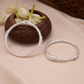 Joyful Enamel Design Yazhi Silver Baby Bangle