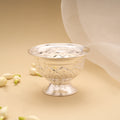 Lovely Lotus Leaf Design Silver Santhana Pela