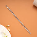 Regal Double Tone Men’s Silver Bracelet