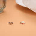 Tiny Charm Huggie Hoop Silver Ear Cuff