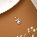 Elegant Teddy Design Silver Pendant
