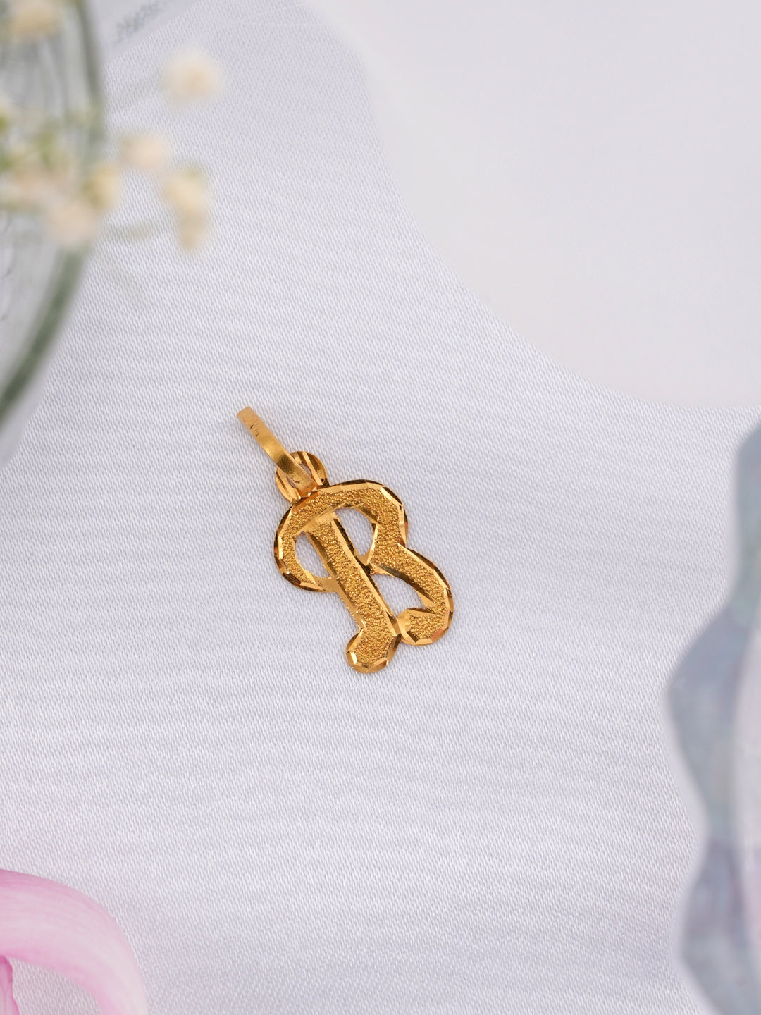 Stylish B Letter Gold Pendant