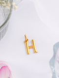 Heartfelt 'H' Gold Pendant