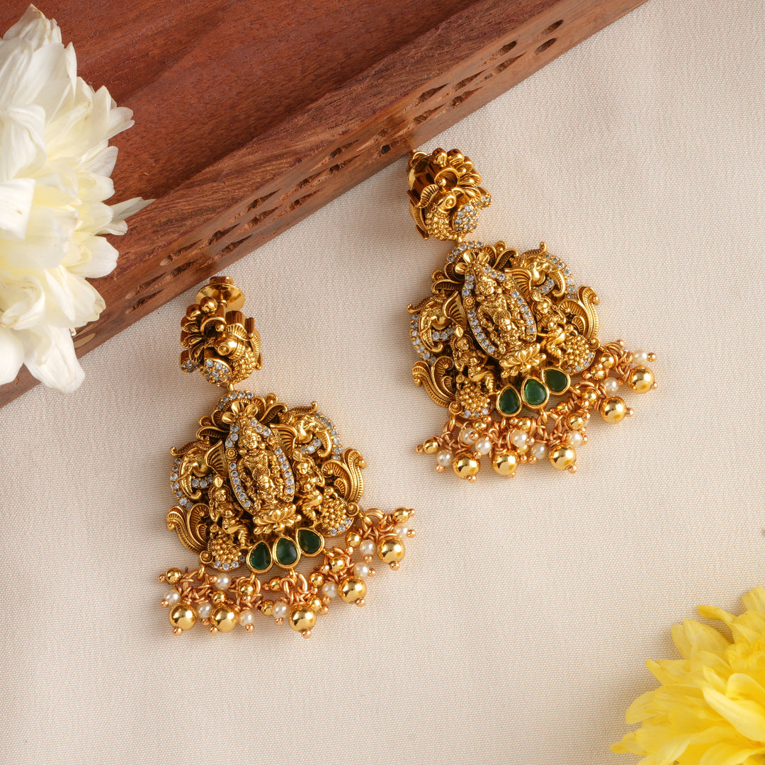 Perumal Lakshmi Radiance Bead Earrings