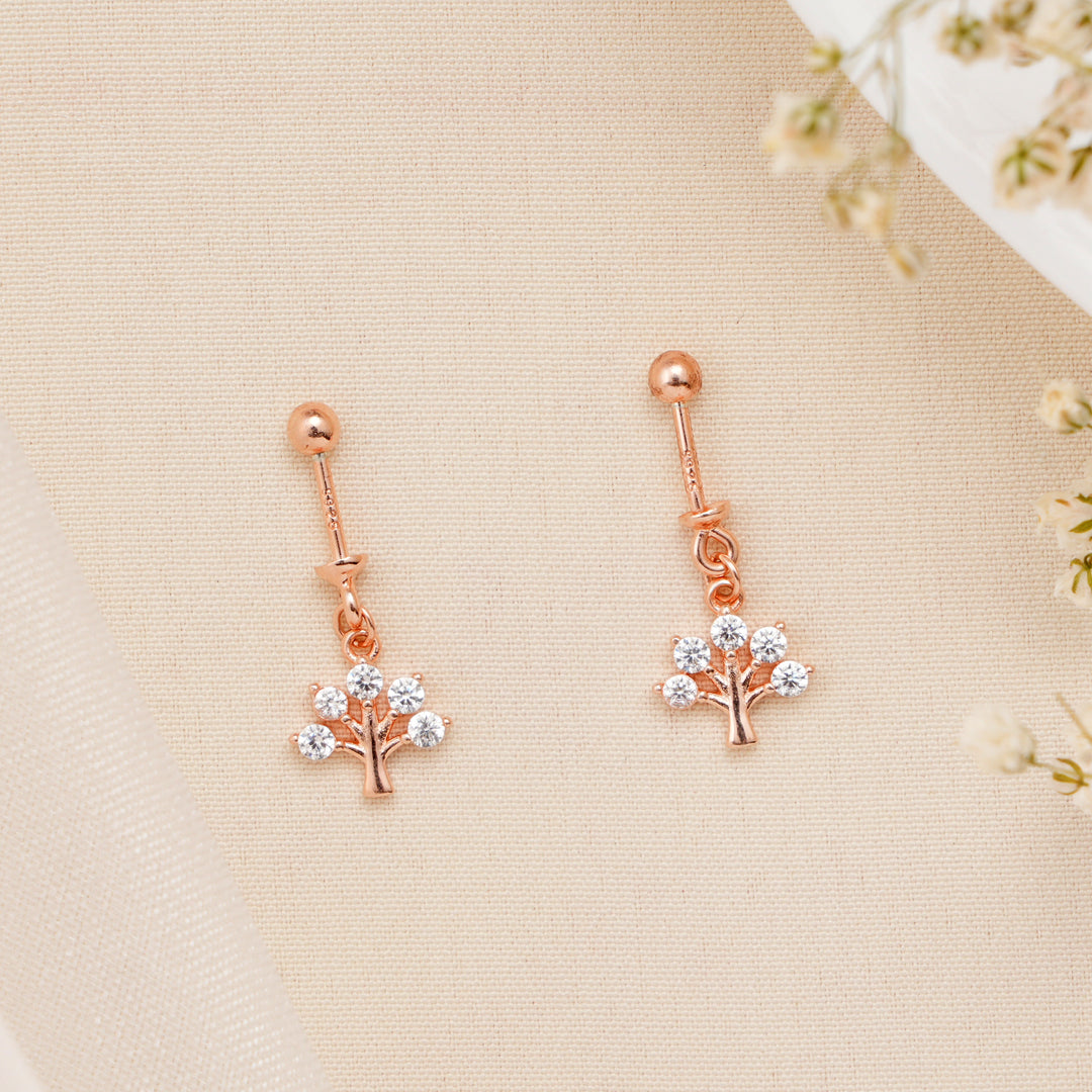 Tree Design Rose Gold Silver Koppu