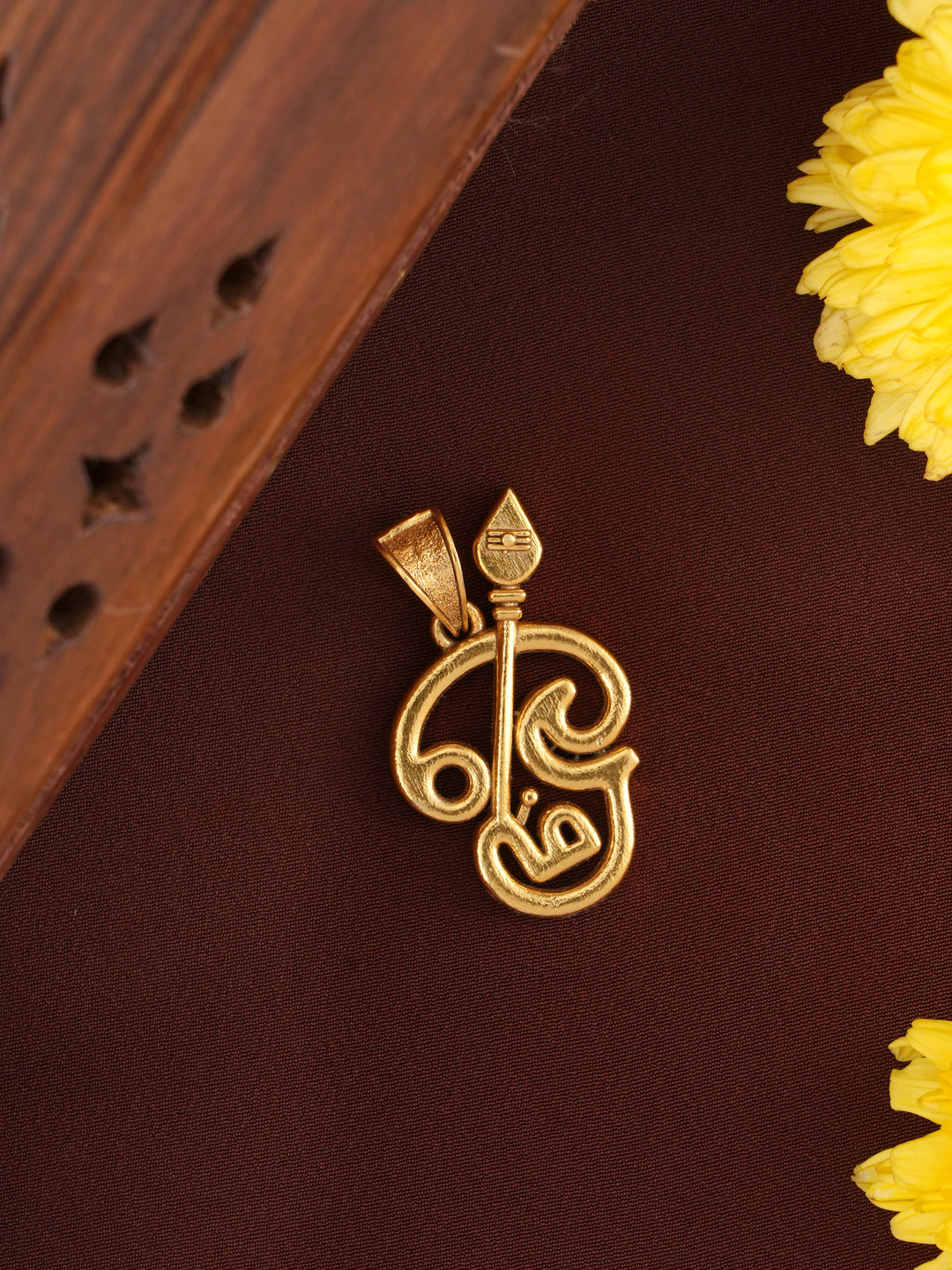 Grace of Om with Vel Gold Plated Pendant
