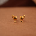 Tiny Cup Design Gold Side Stud