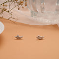 Dainty Leaf Design Silver Koppu