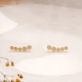 Ethnic Multi Blossom Stone Golden Crawlers