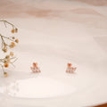 Charming Crystal Leaf Silver Rose Gold Koppu