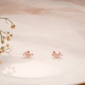Bright Minimal Tear Drop Silver Rose Gold Koppu