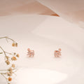 Beautiful Swan Feather Silver Rose Gold Koppu