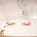 Triple Butterfly Design Rose Gold Silver Ear Cuff