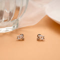Minimal Umbrella Design Silver Stud