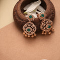 Blossom Floral Design Rose Gold Drop Silver Earrings