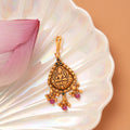 Antique Lakshmi Ruby Drops Golden Tikka