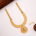 Fancy Peacock Motif Round Pattern Golden Haram