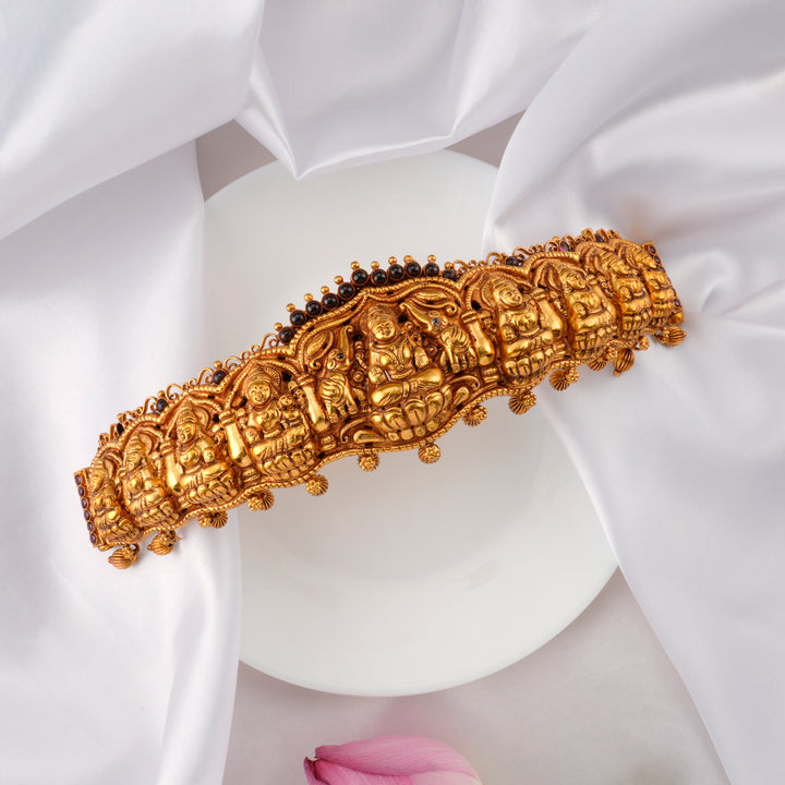 Traditional Lakshmi Gold-Plated Oddiyanam