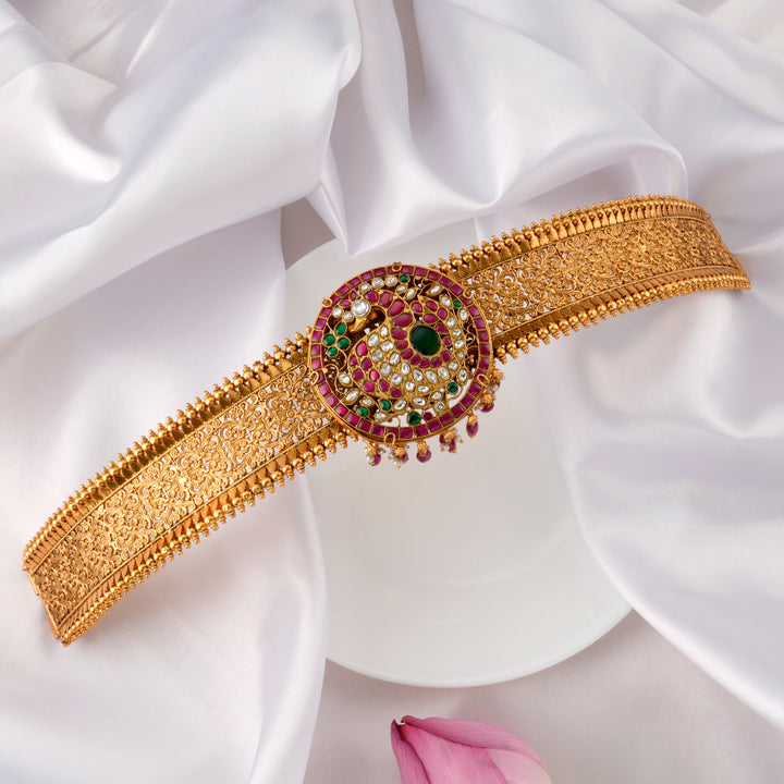 Gold Plated Jadau Style Hipbelt