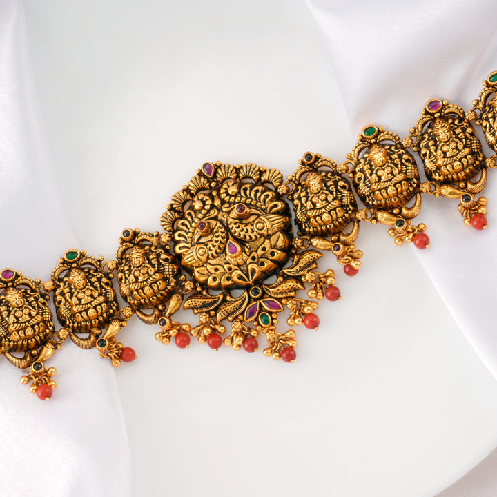 Devotional Lakshmi Gold Plated Oddiyanam