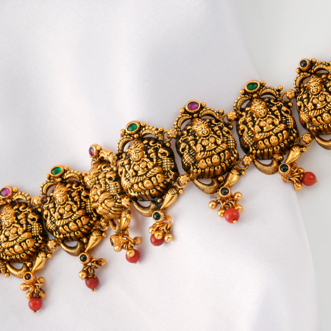Devotional Lakshmi Gold Plated Oddiyanam