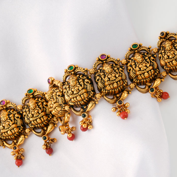 Devotional Lakshmi Gold Plated Oddiyanam