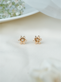 Sparkle Petal Diamond Studs