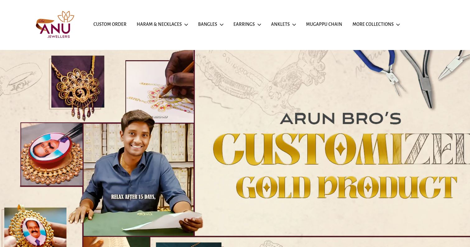 Sri Anu Jewellers | Customized Gold & Silver Jewels Online