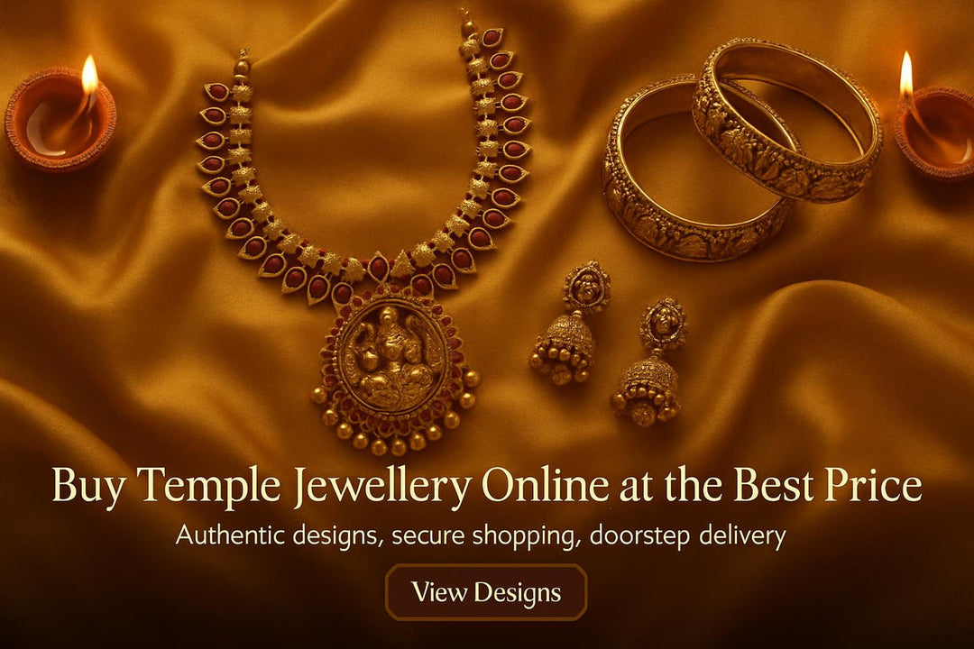 Buy Temple Jewellery Authentic Collection Designs Online at Best Price