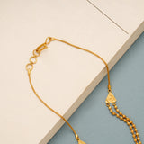 Stylish Two Layer Gold Ball Chain