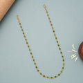 Precious Emerald Gold Chain Necklace