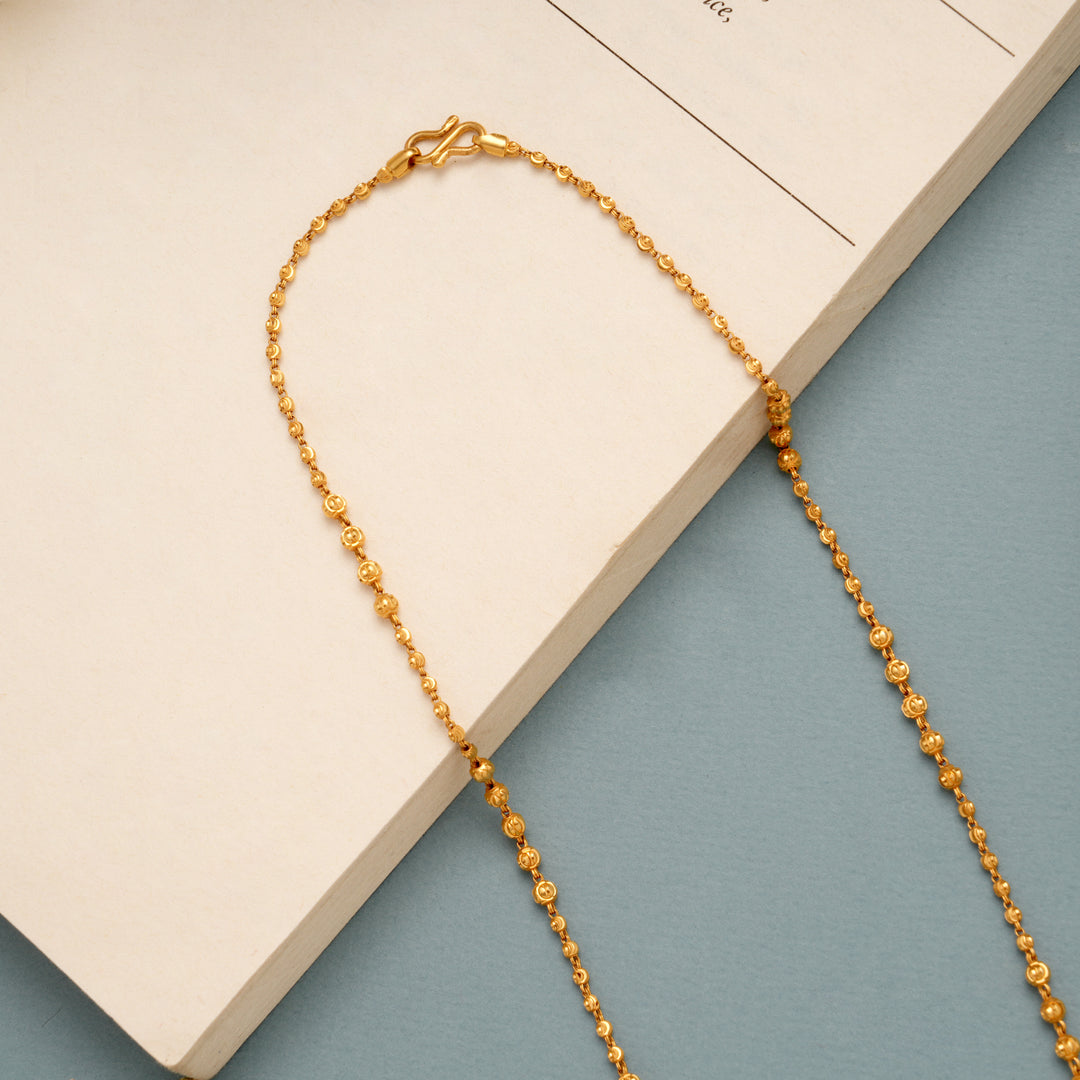 Elite Gold Balls Mala Pattern Chain