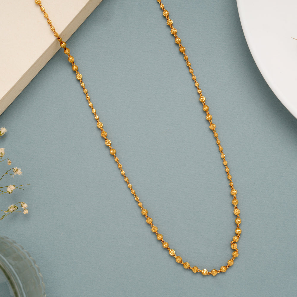 Elite Gold Balls Mala Pattern Chain