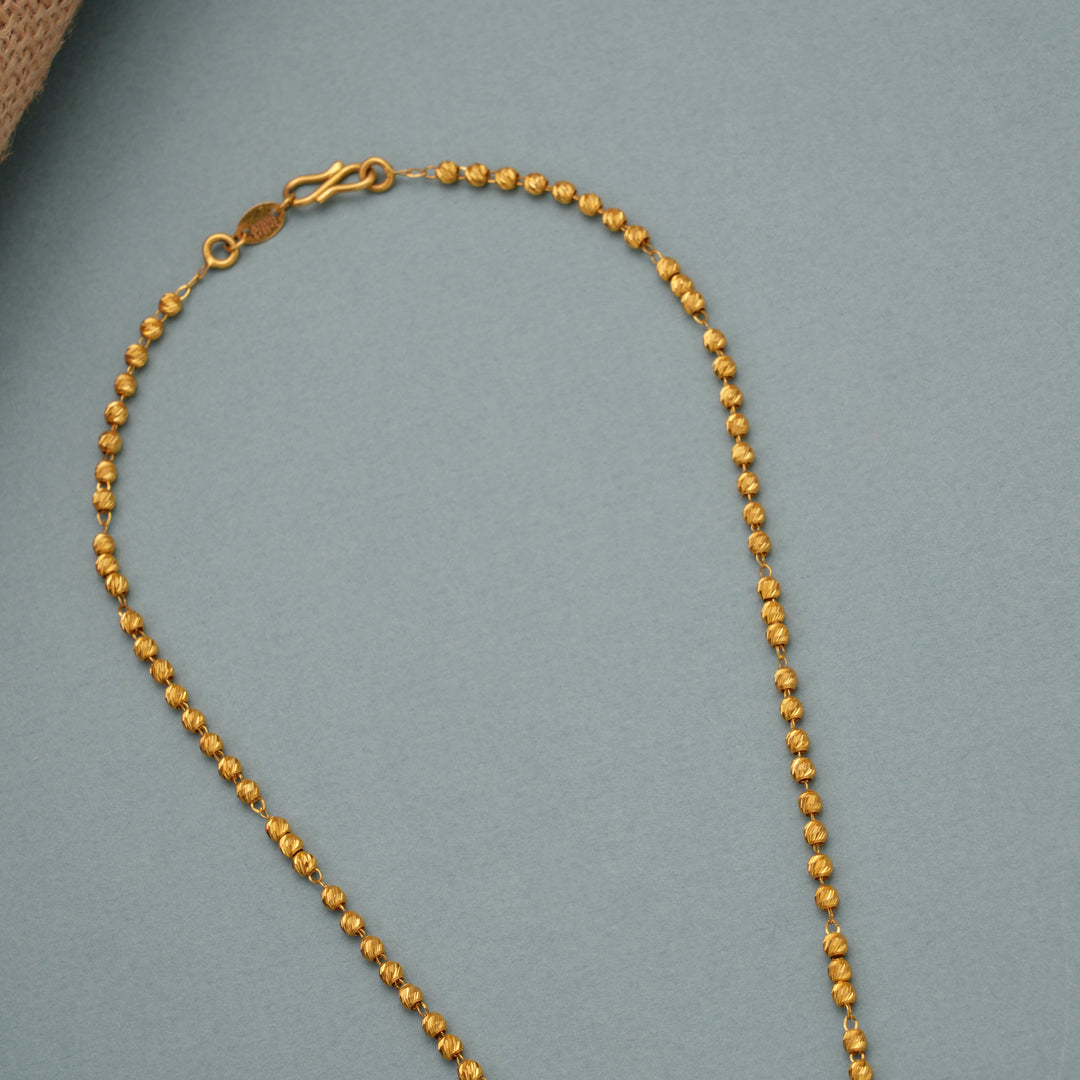 Premium Pearl Mala Gold Chain