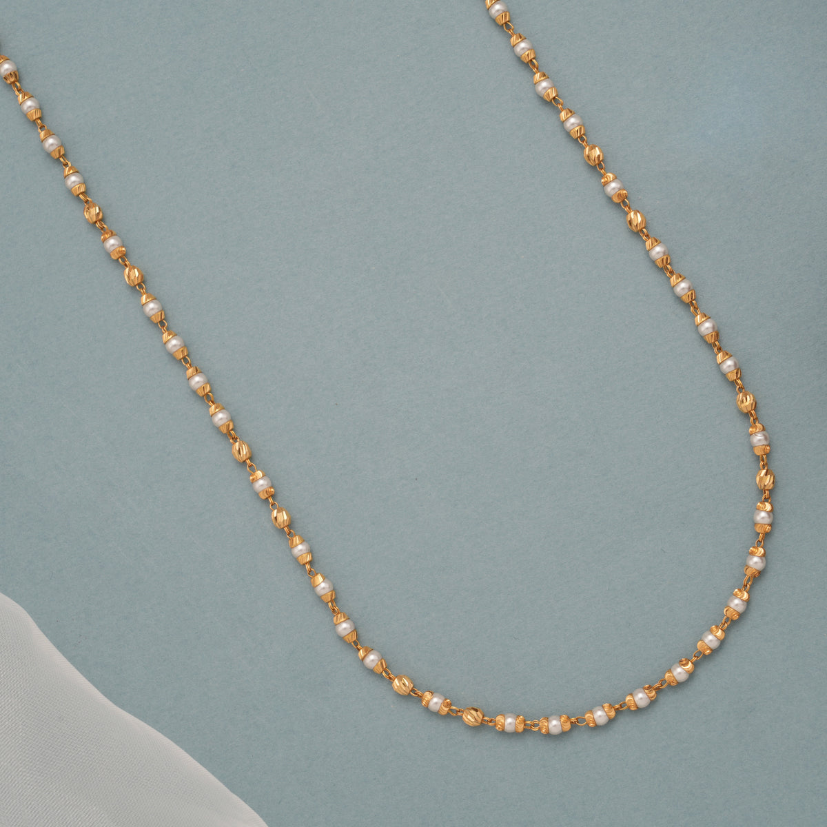 Classic pearl Design Gold Mala