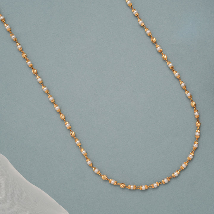 Classic pearl Design Gold Mala