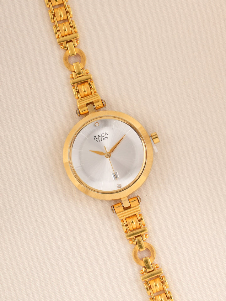 Stylish 'Titan Raga' Gold women's  Watch