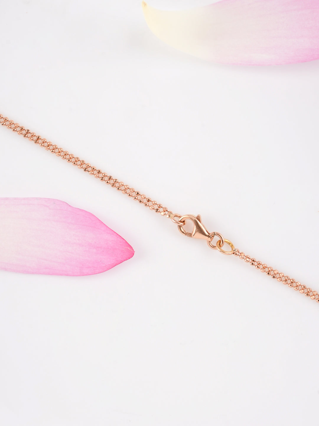Halved Purple Butterfly Rose Gold Chain