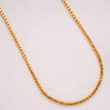 Sleek Twisted Link Golden Chain